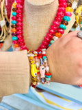 Colorful Fish Beaded Bracelet Stack