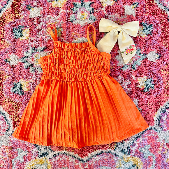 Sunkist Orange Dress