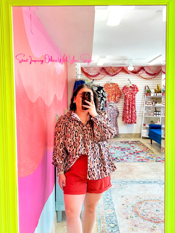 Leopard Luxe Blouse