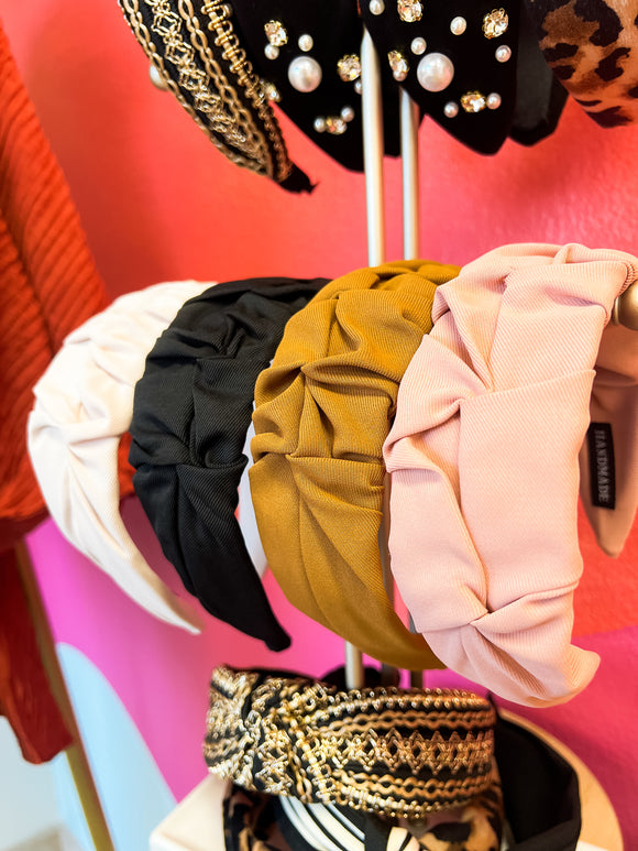 Wide Scrunched Headbands