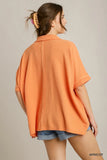 Easy Days Waffle Button Top (S-L)