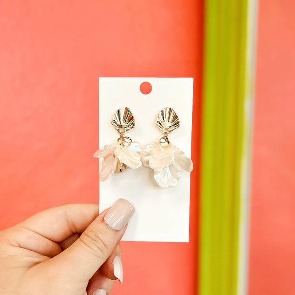 Cluster Shell Earrings