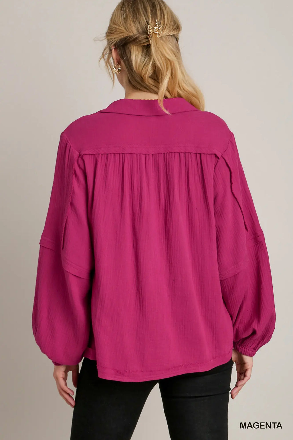 Magenta Blouse