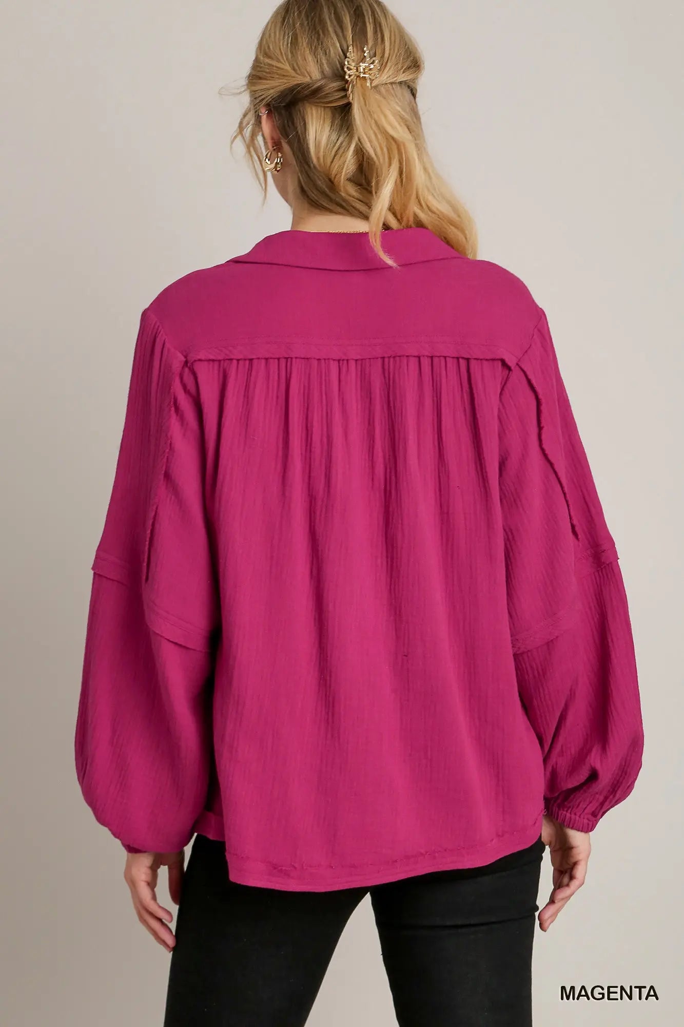 Magenta Blouse