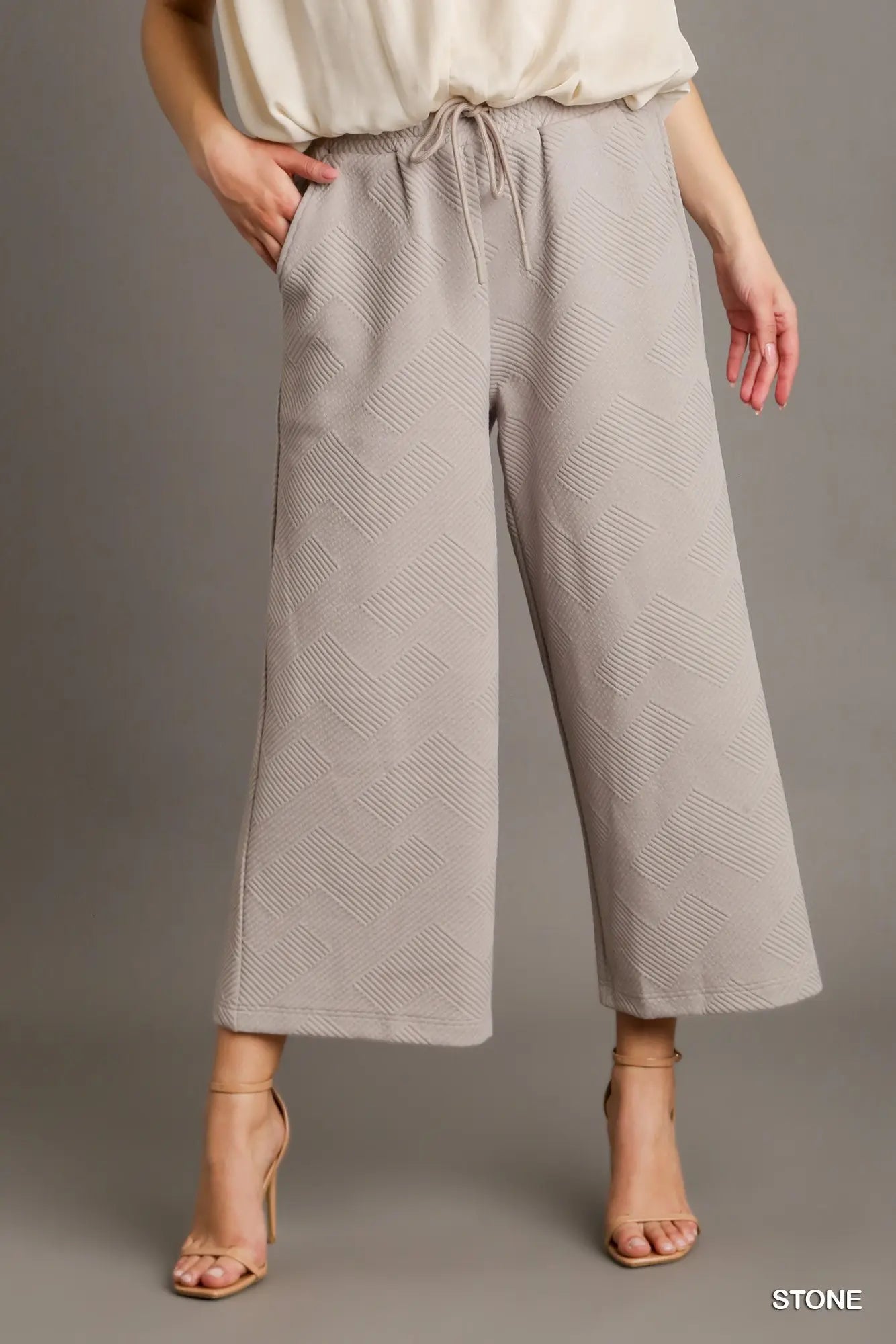 Stone Jacquard Pants (S-L)