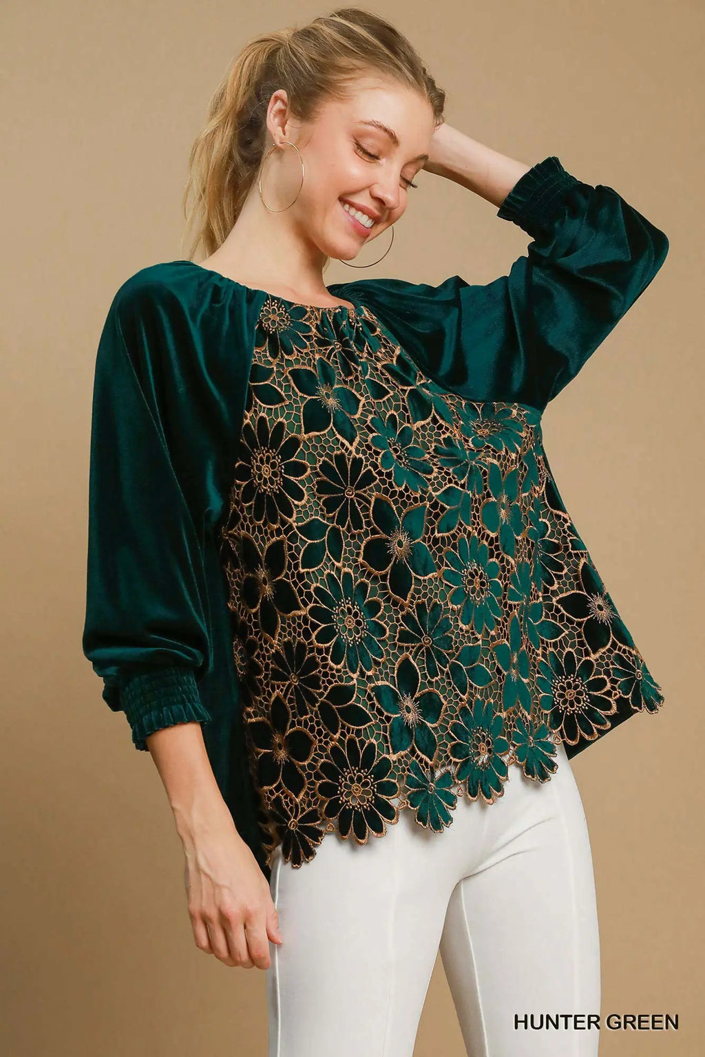Hunter Velvet Blouse
