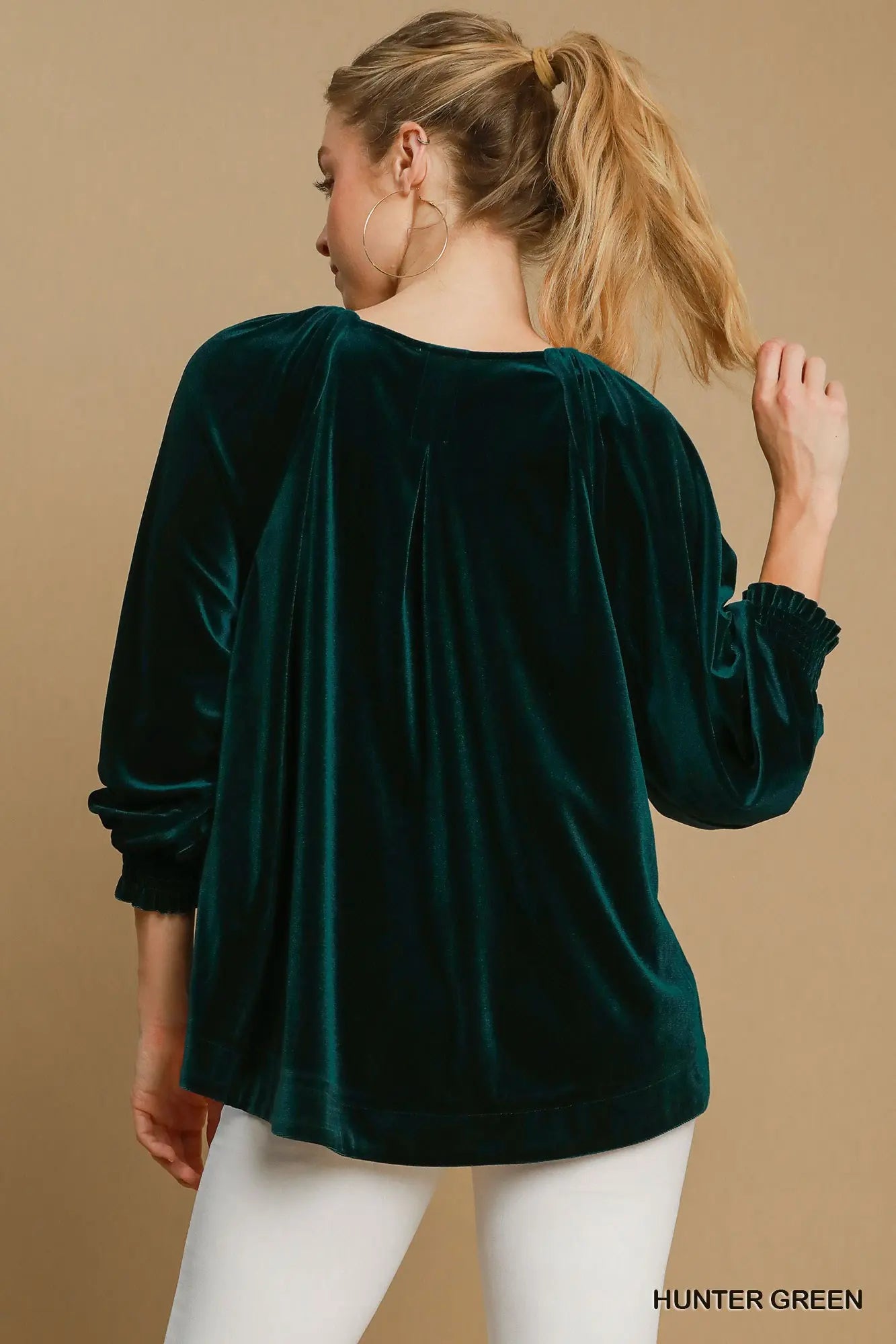 Hunter Velvet Blouse