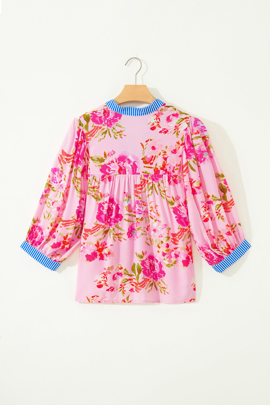 Floral Striped Mix Blouse