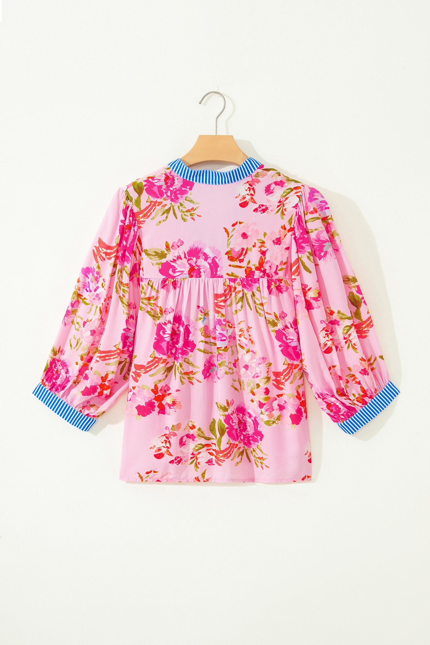 Floral Striped Mix Blouse
