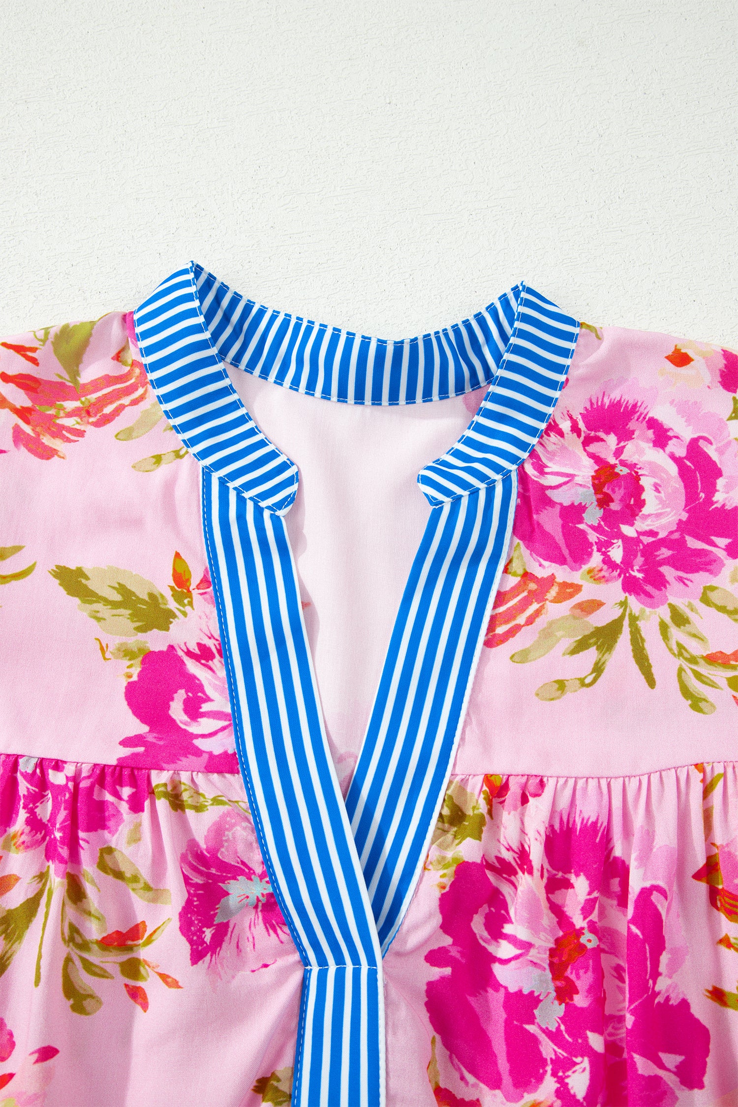 Floral Striped Mix Blouse