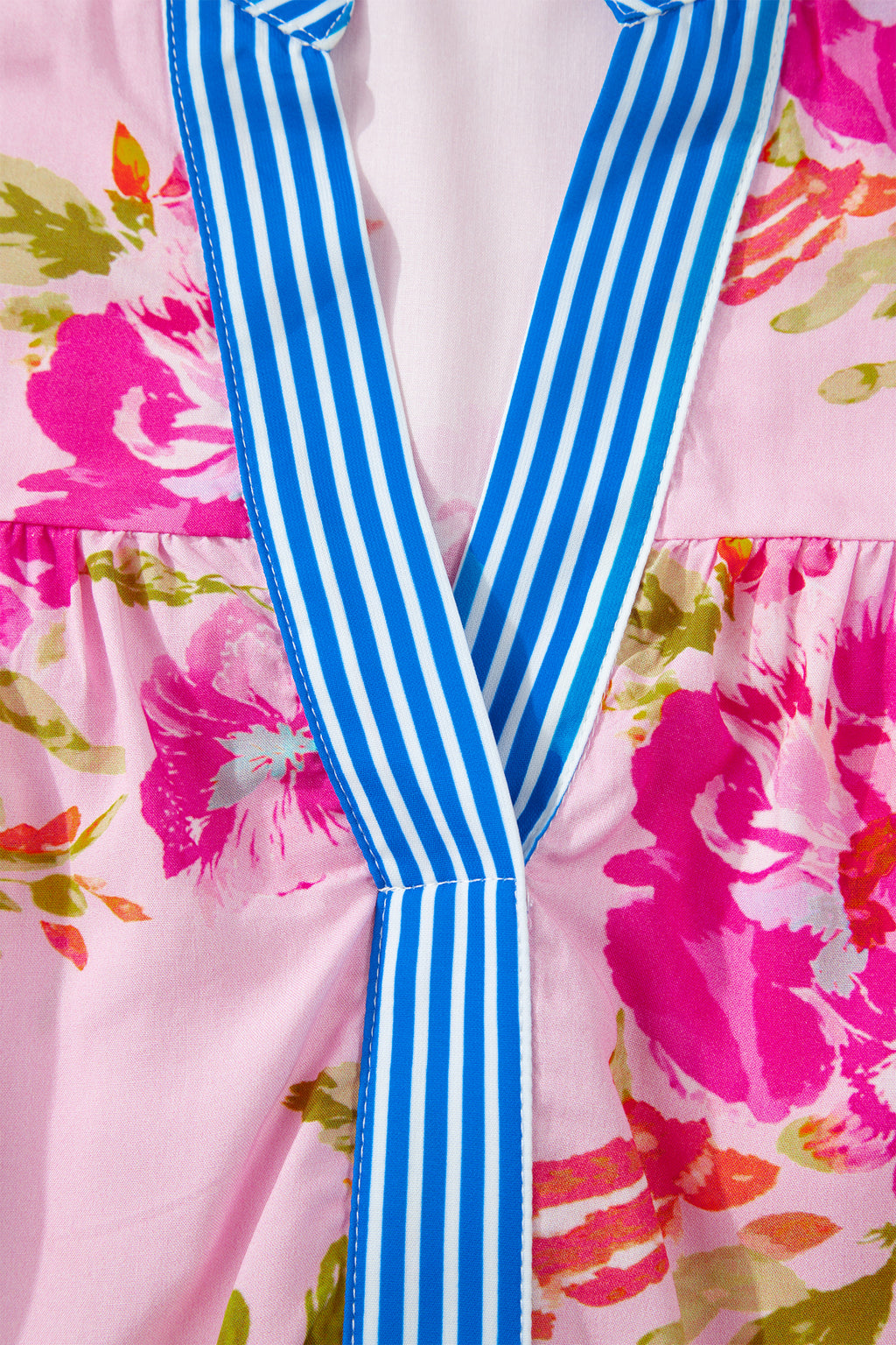 Floral Striped Mix Blouse