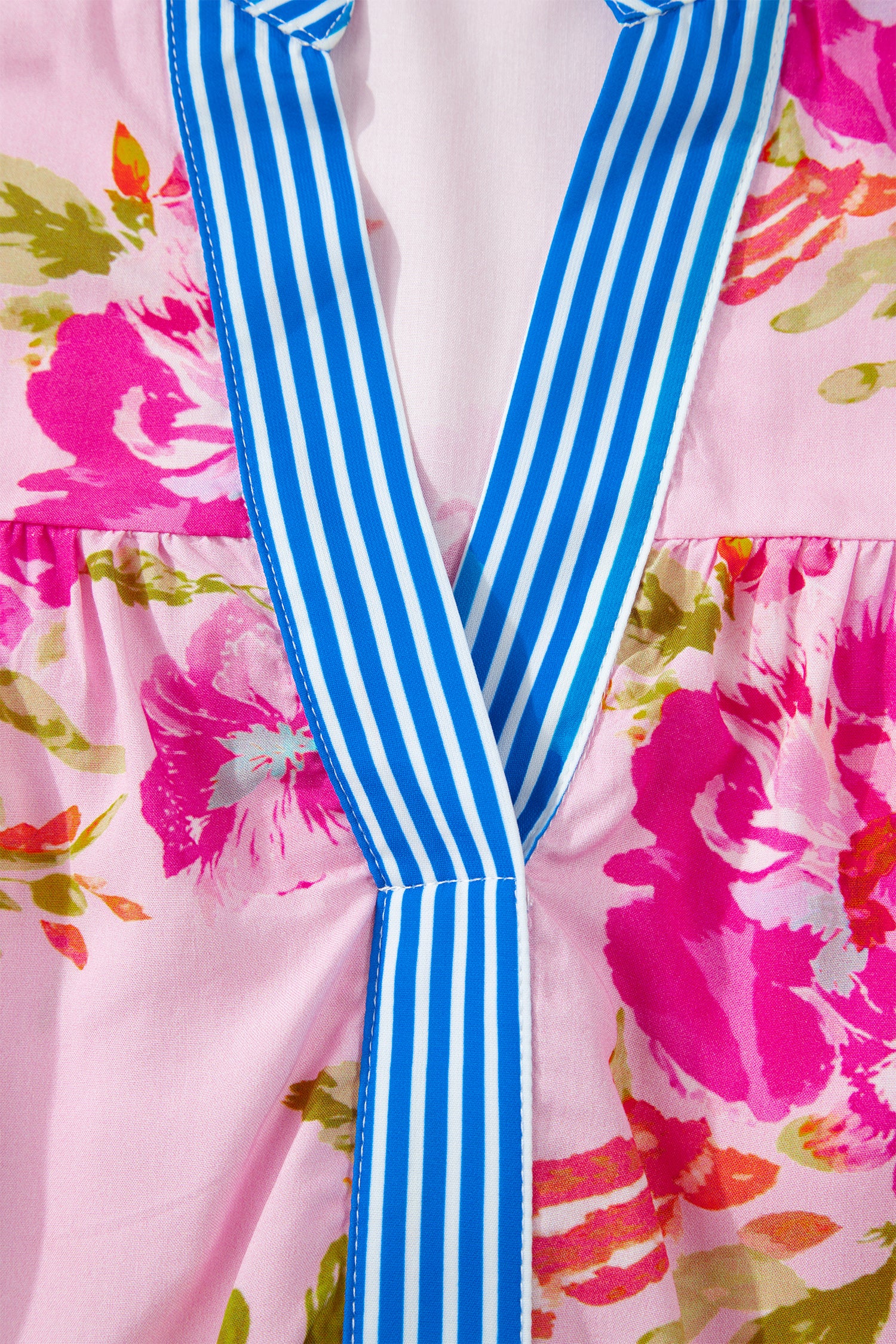 Floral Striped Mix Blouse