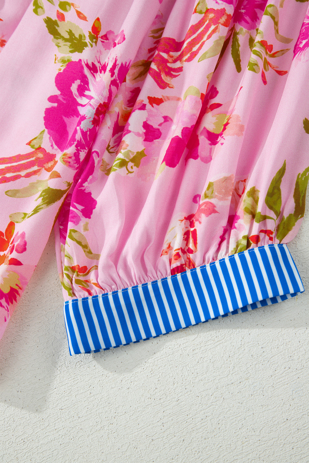 Floral Striped Mix Blouse