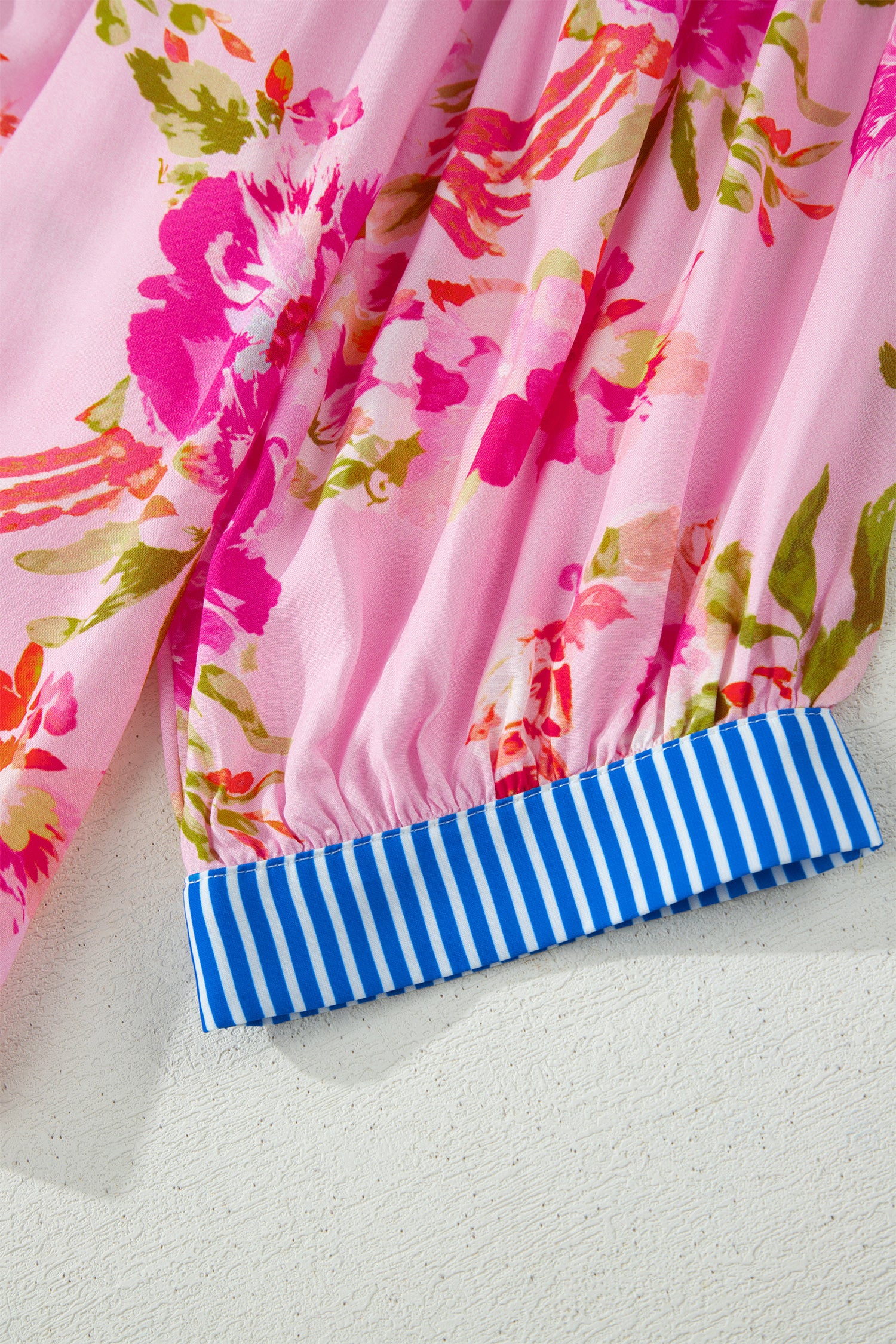 Floral Striped Mix Blouse