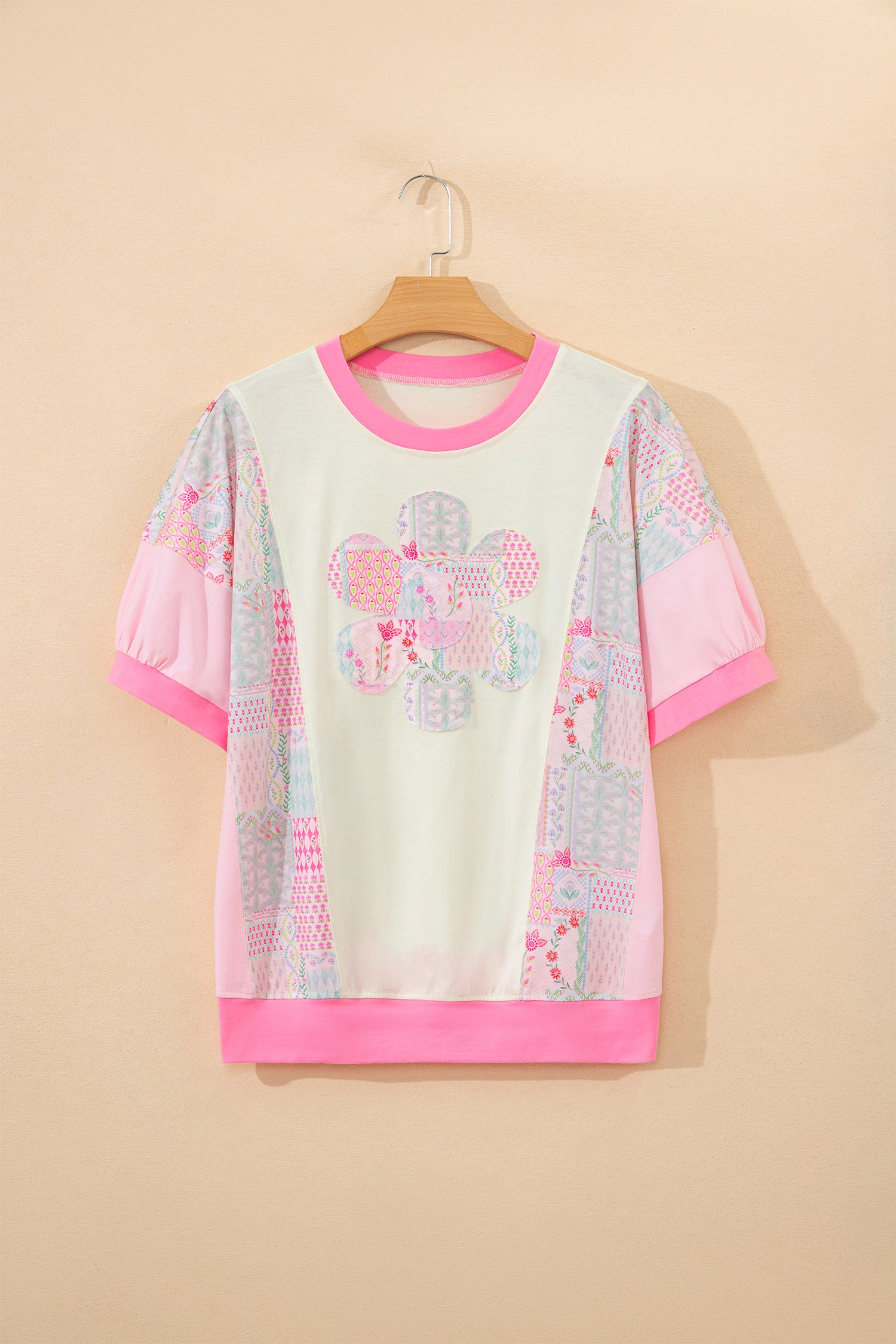 Floral Patchwork Top (S-3X)