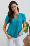 Teal Lace Blouse