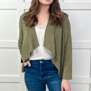 Olive Suede Jacket