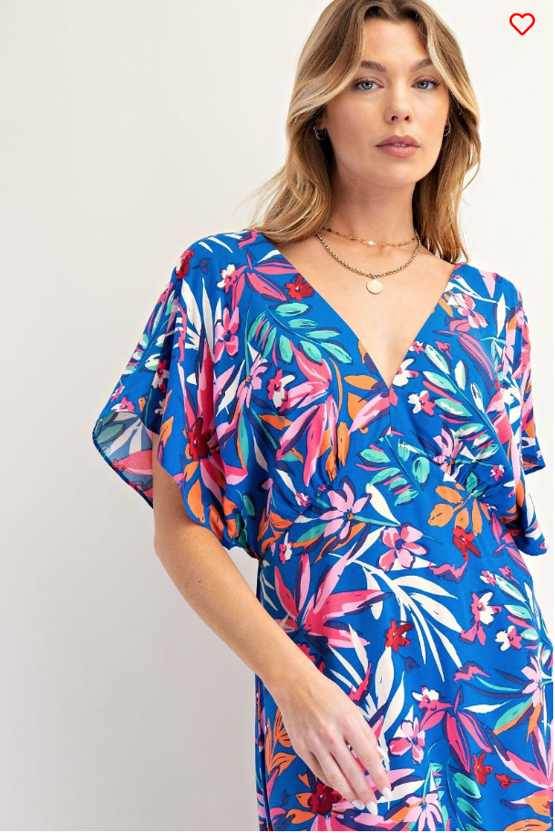Royal Palm Midi Dress
