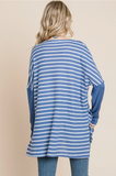 Blue Striped Oversized Top/Tunic