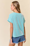 Lagoon Ribbed Top