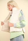 Cream Puffer Padded Vest