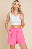 High Waisted Flamingo Pink Shorts