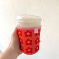 Happy Striped Floral Cup Sleeve