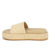 Raffia Slide Sandals