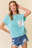 Lagoon Ribbed Top