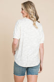 Cream Puff Sleeve Blouse